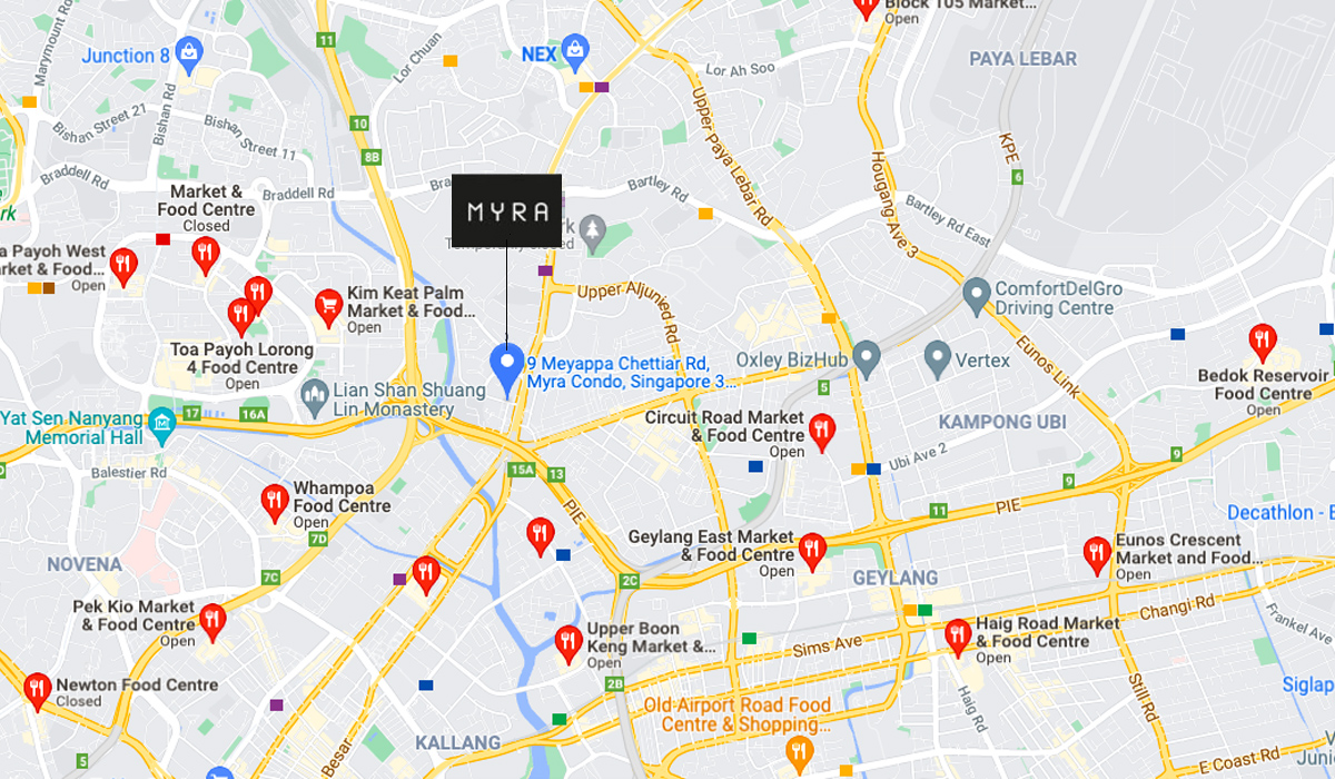 Top 3 market and food centers nearby Myra Condo