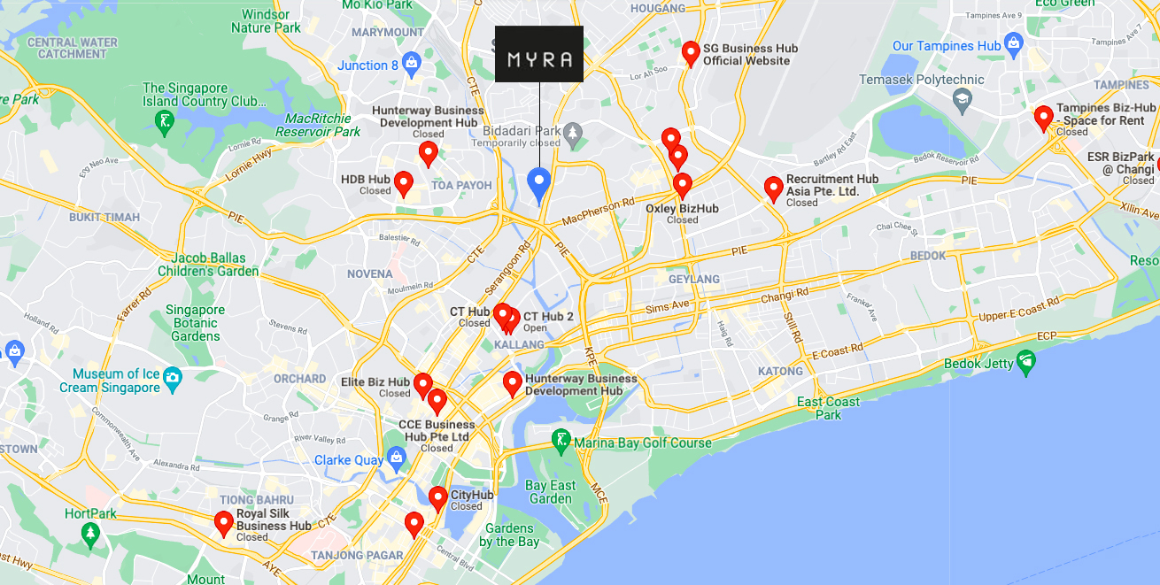 Myra condo nearby business hubs